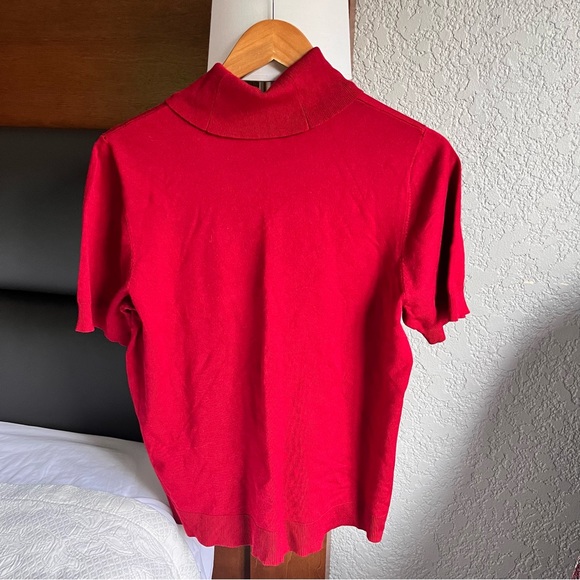 Laura Petites turtleneck shirt, soft red size L - Picture 1 of 5
